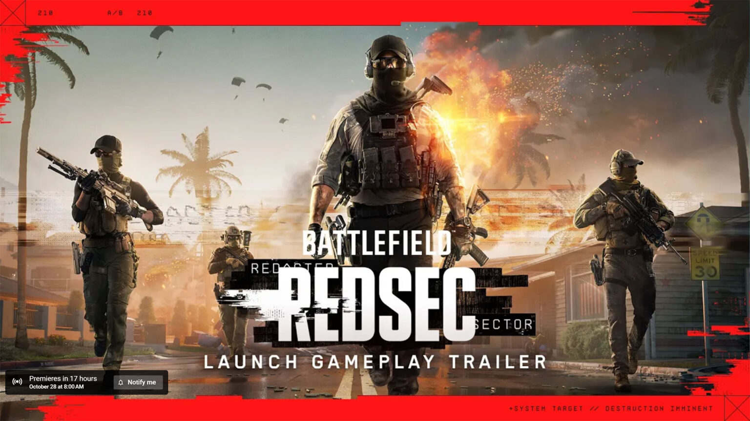 Battlefield REDSEC is a free-to-play battle royale title launching on October 28 | Image: Battlefield Studios