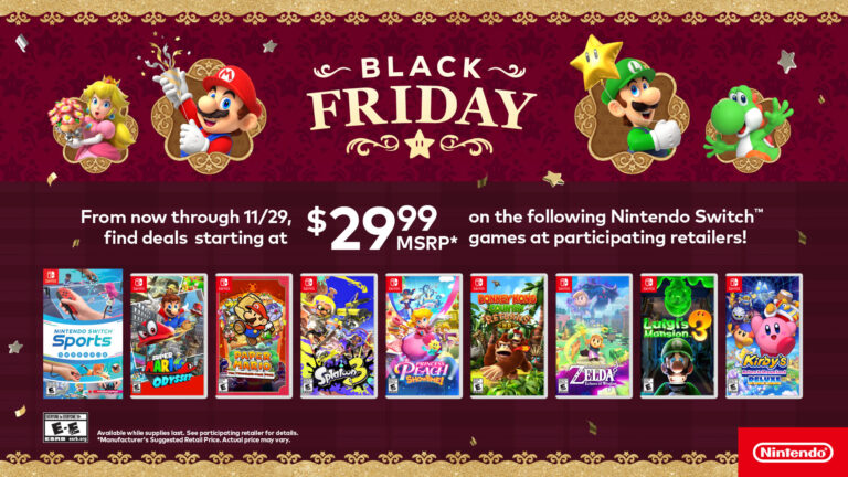 Save on popular Switch titles this holiday season | Image: Nintendo