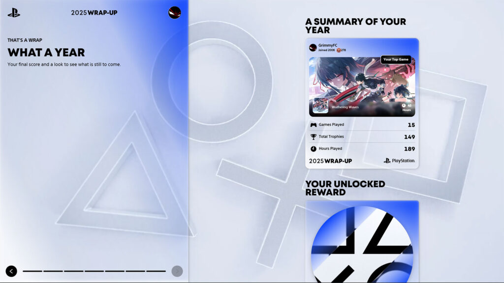 PLAYSTATION WRAP UP 2025 visual data 8