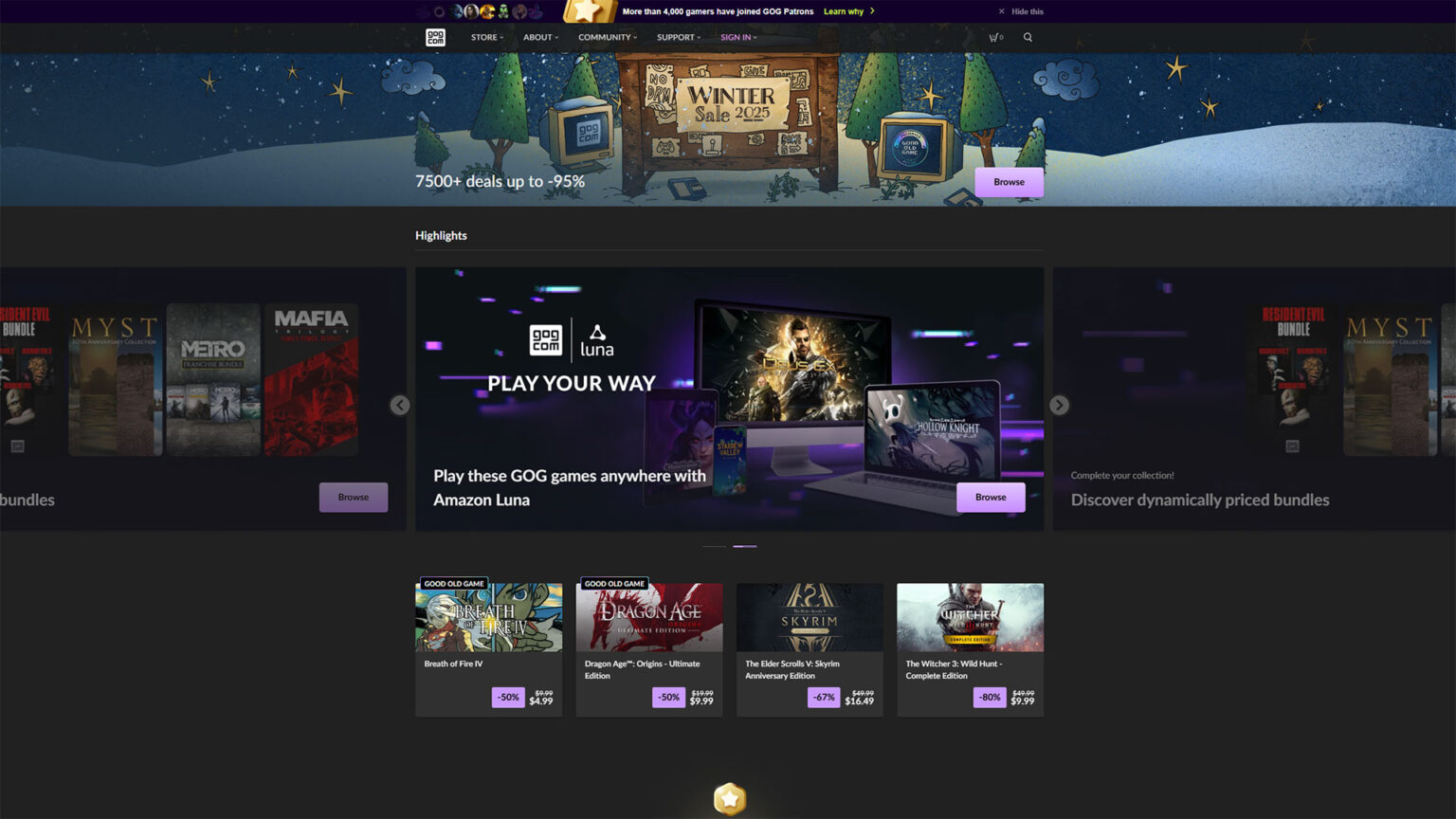 The co-founder of GOG has acquired GOG from CD Projekt | Image: GOG / FullCleared