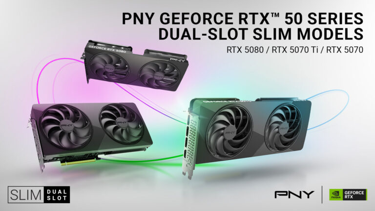 PNY's new slim RTX 50 Series graphics cards will launch in February 2026 | Image: PNY