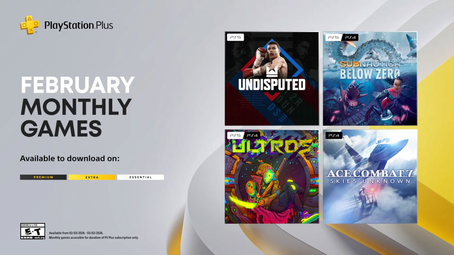 The PlayStation Plus Monthly Games for February 2026 are all playable on February 3 | Image: Sony Interactive Entertainment