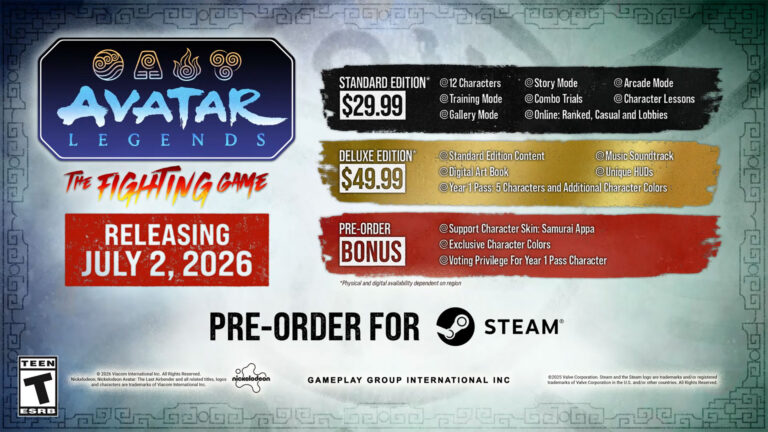 Avatar Legends: The Fighting Game will launch with 12 characters | Image: Gameplay Group International