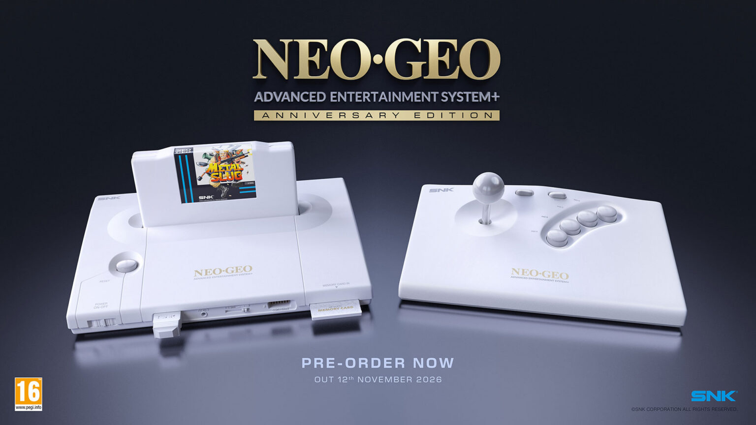 The NEOGEO AES+ launches on November 12, 2026 | Image: Plaion Replai