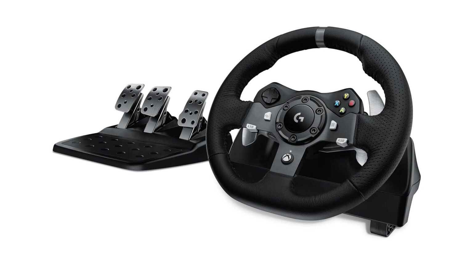 The Logitech G920 Driving Force is compatible with XBOX Series X|S, XBOX One, PC, and Mac | Image: Logitech