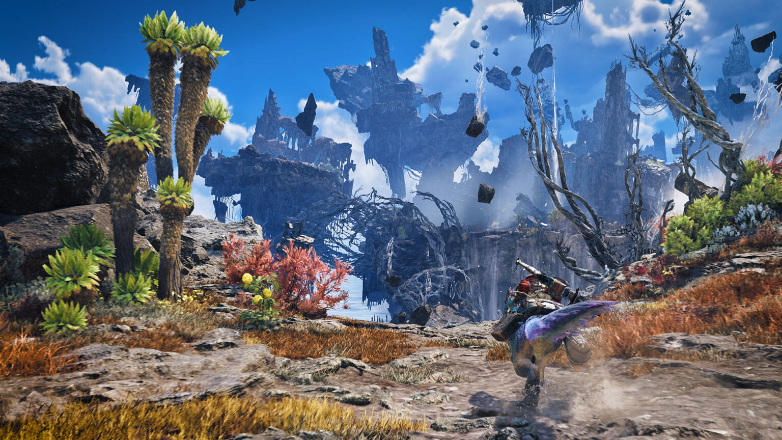 Ascendance takes the Expedition Team to sky islands above the Forbidden Lands | Image: Capcom