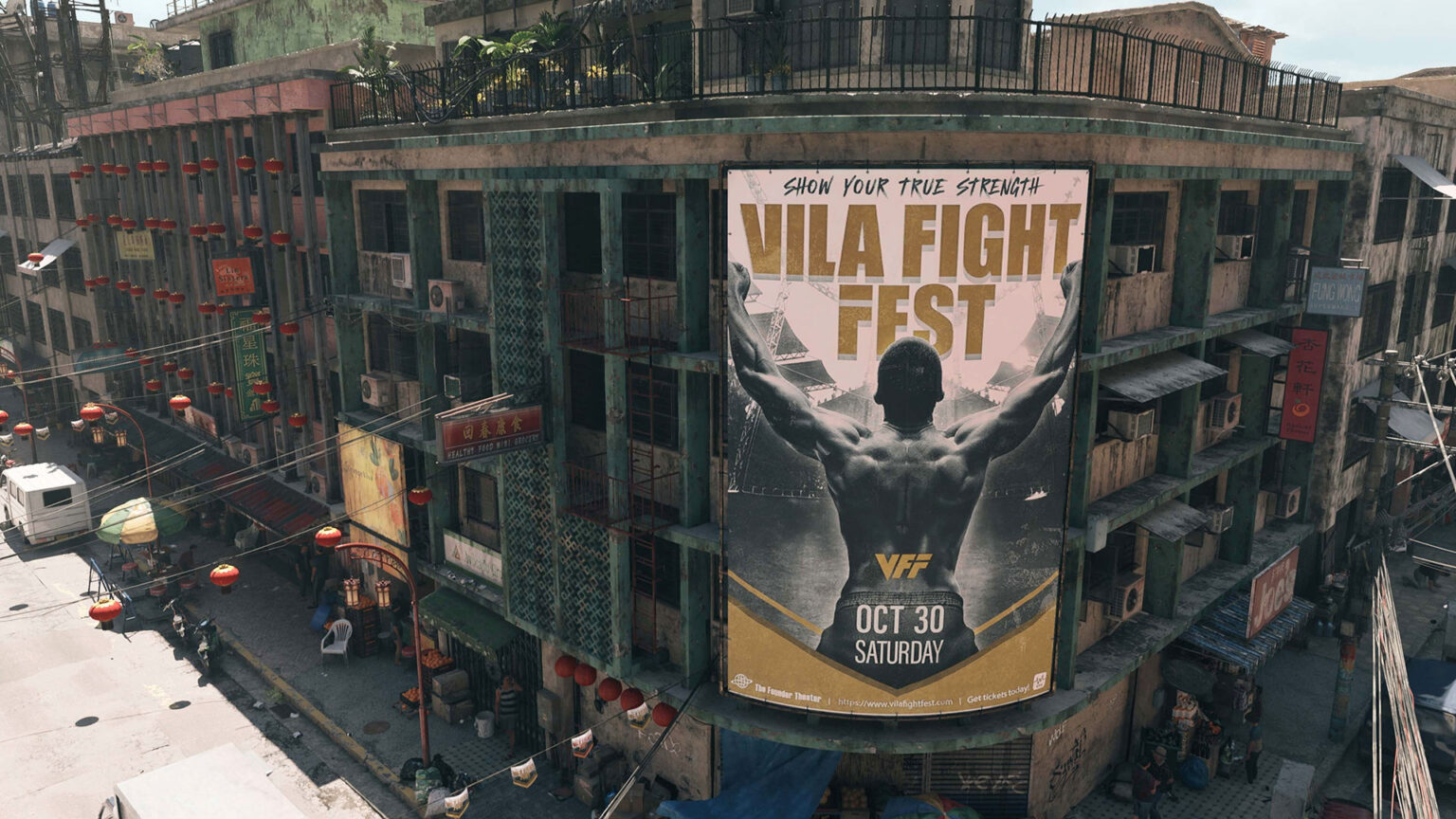 Virtua Fighter Crossroads takes place in the island city of Vilasapara | Image: RGG Studio Virtua Fighter Crossroads takes place in the island city of Vilasapara | Image: RGG Studio