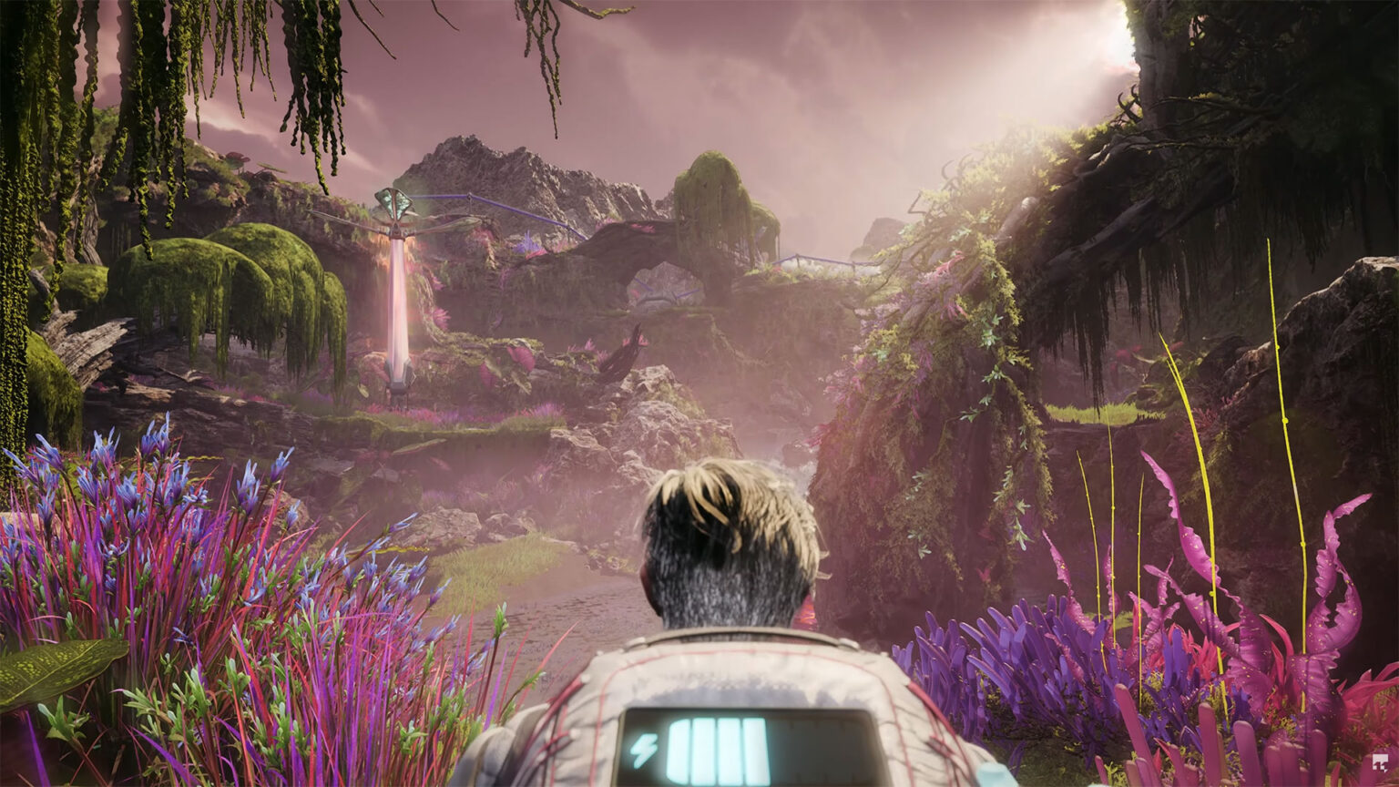 Jan Scientist stays behind to study the Oasis, terraforming the hostile planet into biomes | Image: 11 bit studios