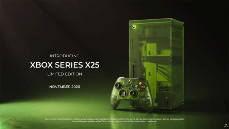 The Series X25's X lights up green on startup, a nod to the original XBOX | Image: XBOX