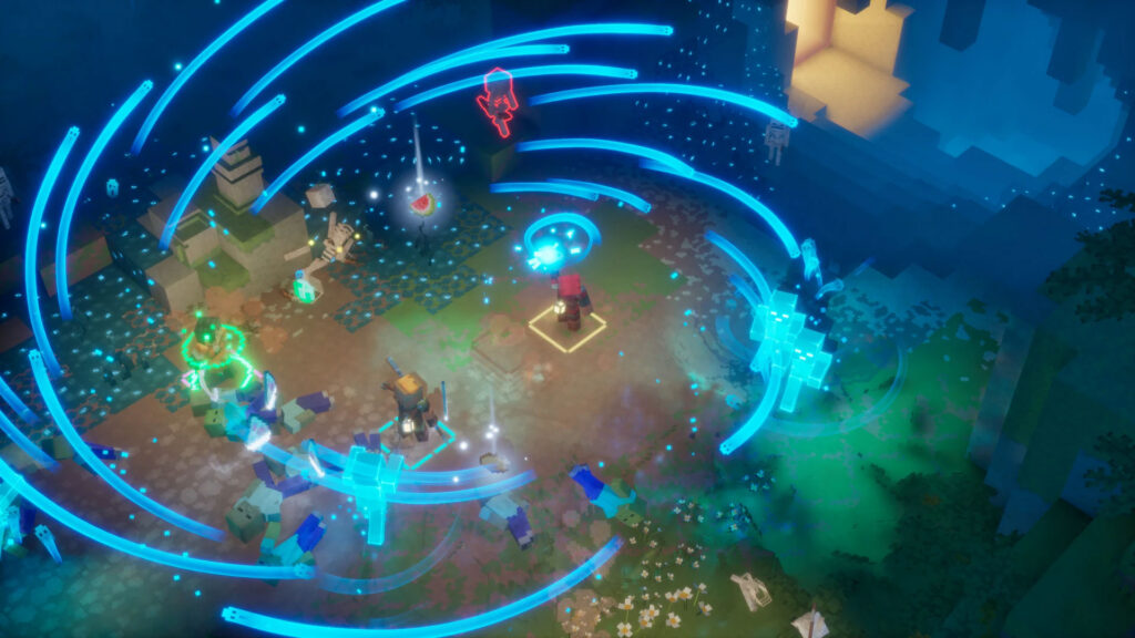 Team up with as many as four players to fight off a new threat to the Overworld | Image: Mojang Studios