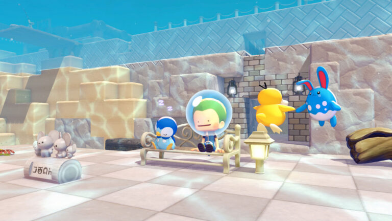 The new Dive move opens up Bubbly Basin, an underwater town arriving this August | Image: Nintendo