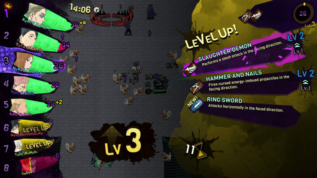Up to eight players battle cursed spirits in poncle's pixel-art survivors royale | Image: poncle