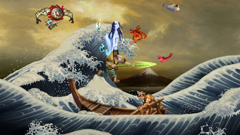 Choose from six protagonists and hack through a mystical, hand-painted Japan | Image: Vanillaware