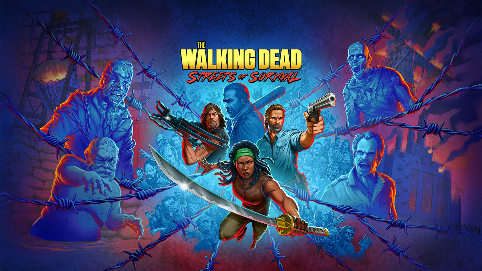 Rick, Daryl, and Michonne take the fight to Negan's Saviors | Image: Odaclick Game Studio