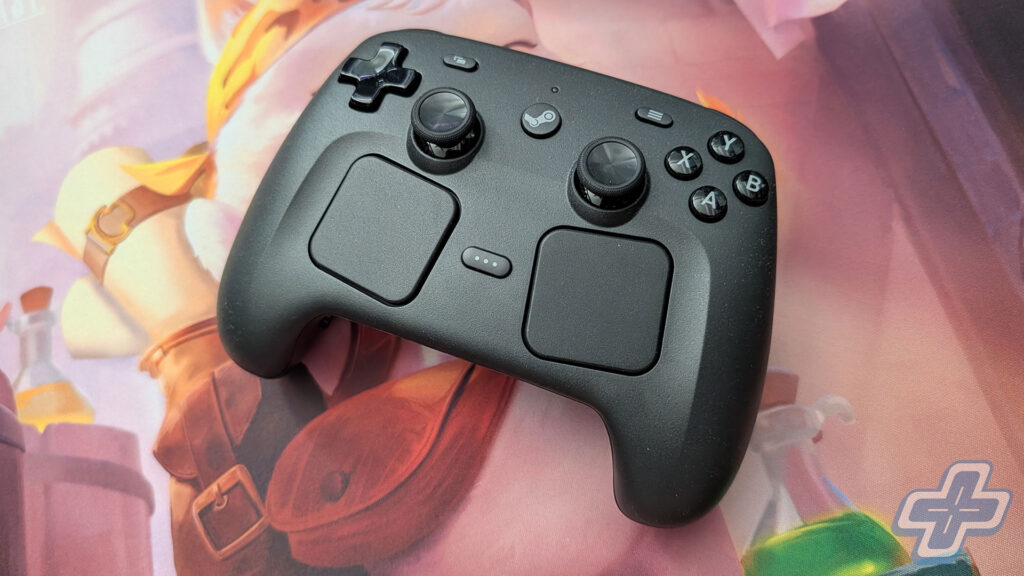 The Steam Controller's trackpads and Steam Input setup make it an easy PC pick | Image: Jason Siu / FullCleared