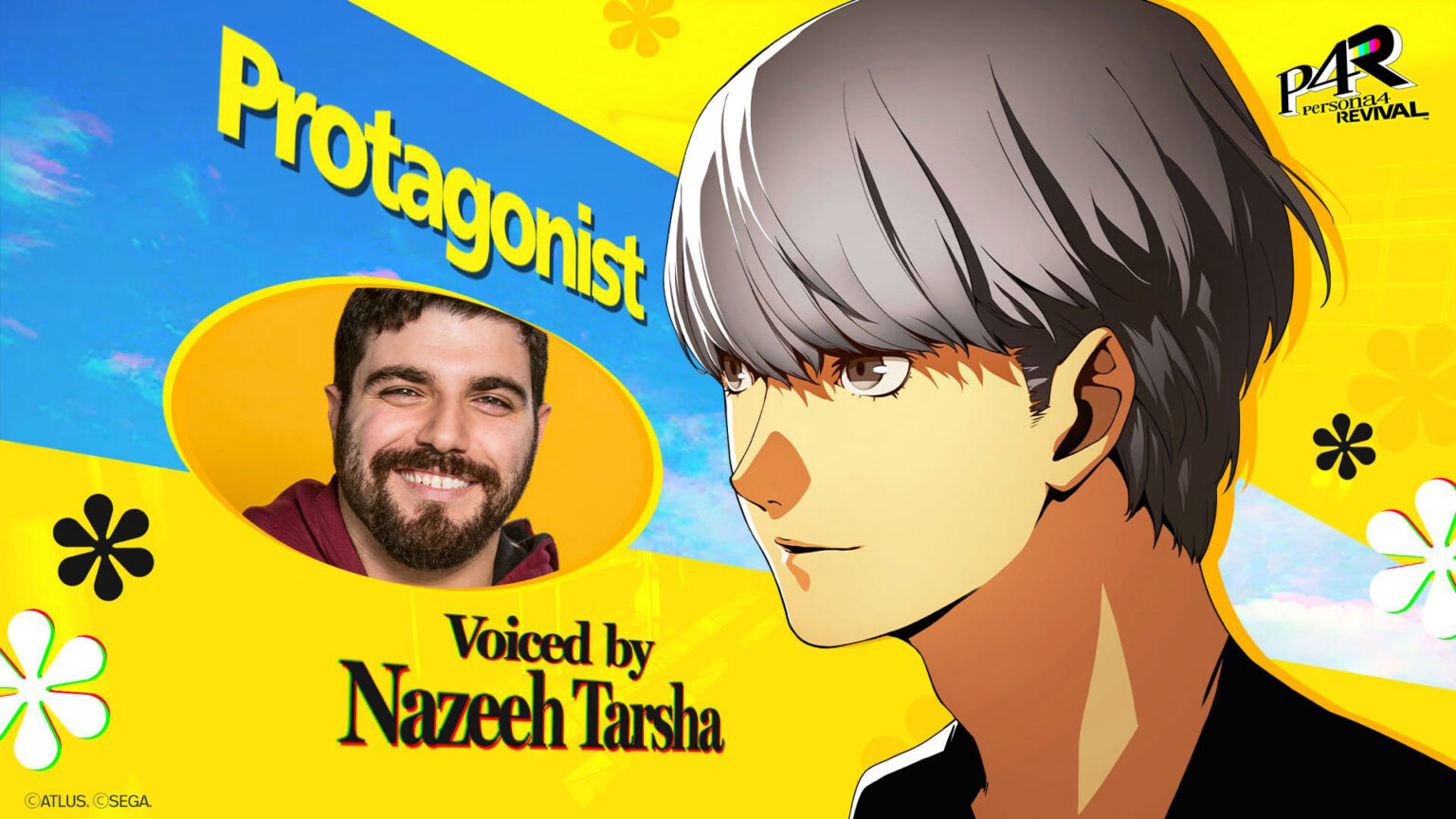 Nazeeh Tarsha leads Persona 4 Revival's new English voice cast as the protagonist | Image: Atlus