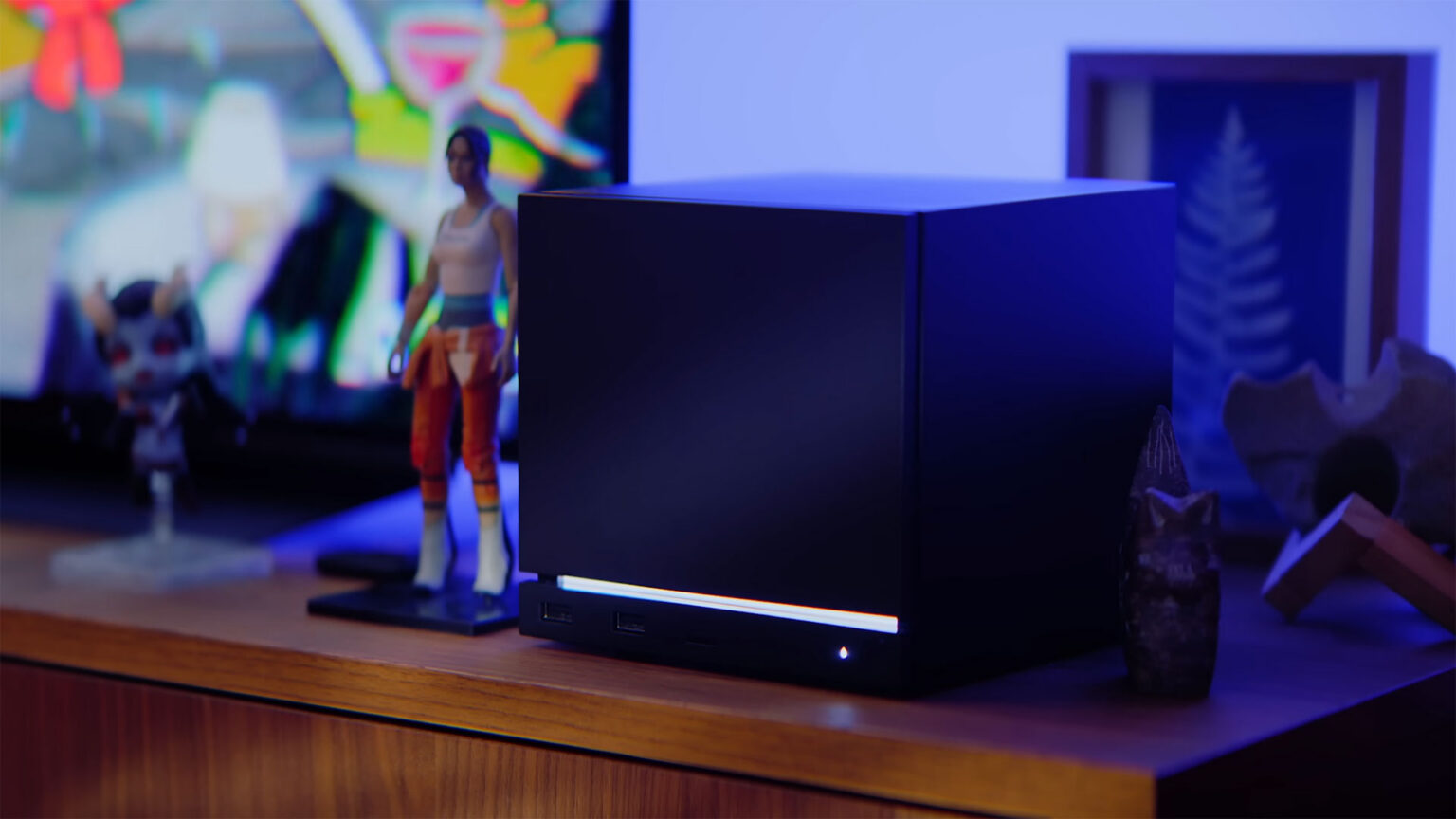 The Steam Machine packs PC hardware into a six-inch cube from $1,049 | Image: Valve The Steam Machine packs PC hardware into a six-inch cube from $1,049 | Image: Valve