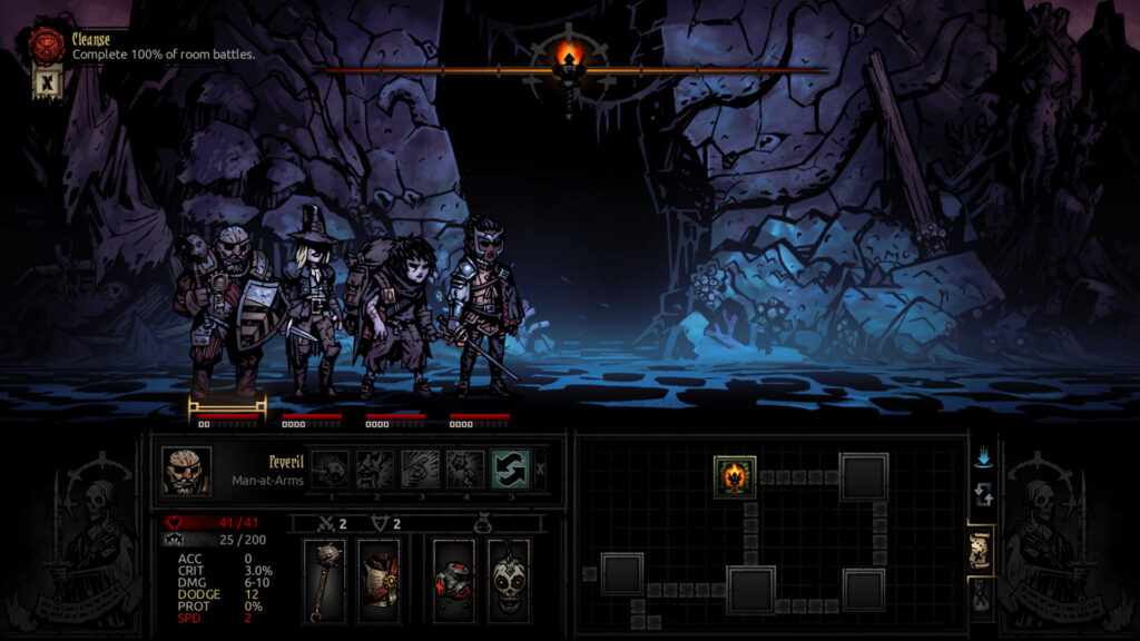 The Fire's Edge brings Darkest Dungeon II heroes to the original game | Image: Red Hook Studios