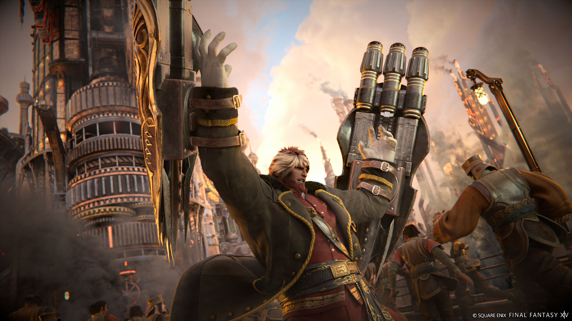 The Bastion job wields twin greatshields in Evercold | Image: Square Enix