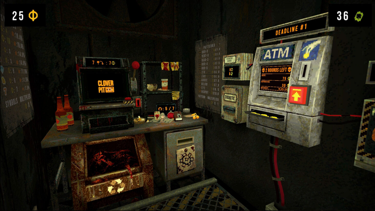 CloverPit brings its cursed slot machine to consoles on August 13 | Image: Panik Arcade