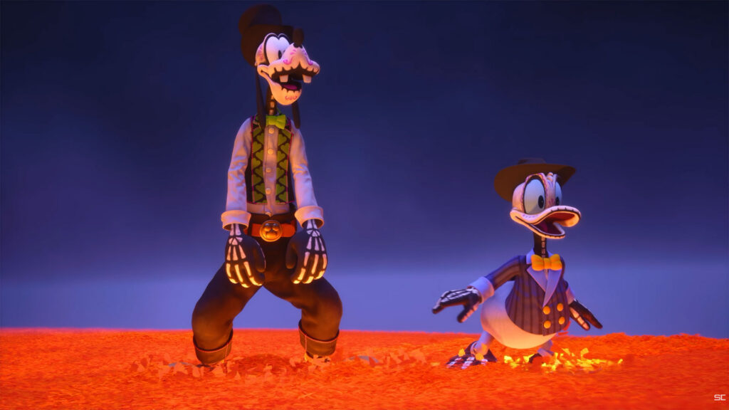 Donald, Goofy, and Mickey get playable action scenes in Kingdom Hearts IV | Image: Square Enix