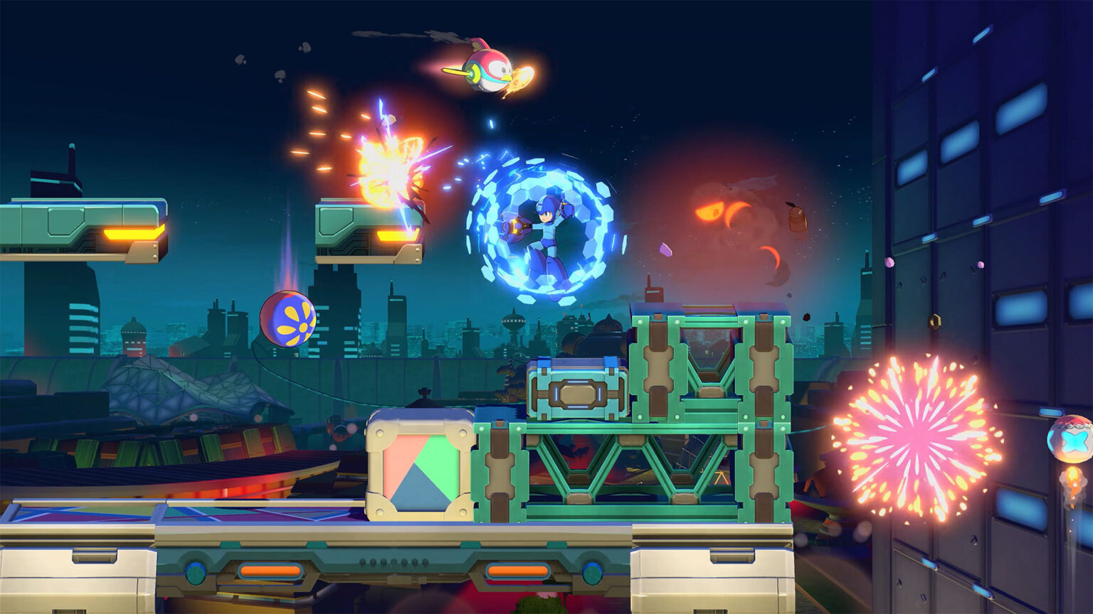 Proto Man joins Mega Man as a playable character in Dual Override | Image: Capcom