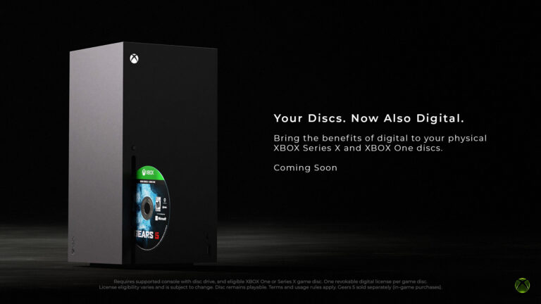 Supported XBOX discs will soon unlock digital entitlements | Image: XBOX