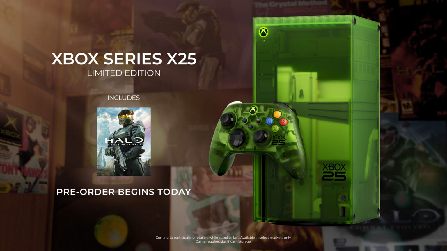 The translucent OG Green XBOX Series X25 arrives November 13 | Image: XBOX