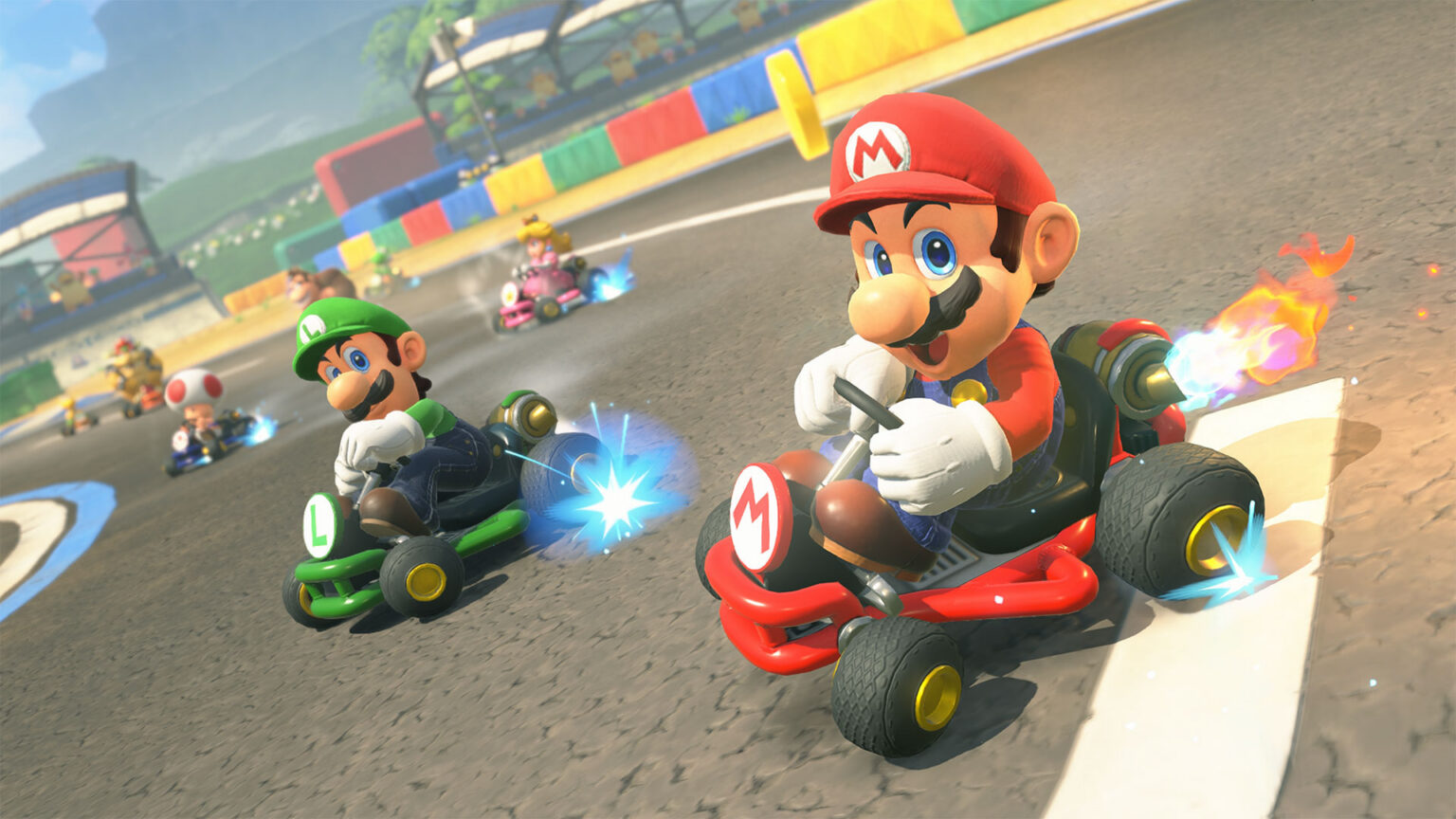 Choco Island and nine other Super Mario Kart courses join VS Race today | Image: Nintendo