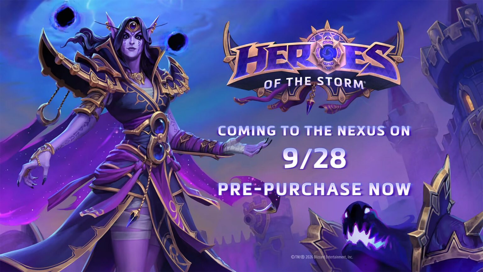 Xal'atath brings the Harbinger of the Void to the Nexus on September 28 | Image: Blizzard Entertainment