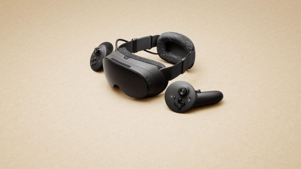 Steam Frame ships with tracked controllers, a wireless adapter, and a copy of Half-Life: Alyx | Image: Valve