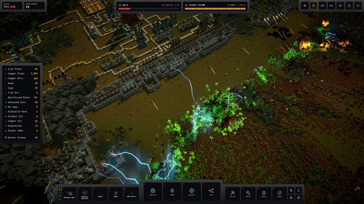 BELTFED tasks a rogue AI with automating a factory that feeds an escalating war machine | Image: Hello World Studios