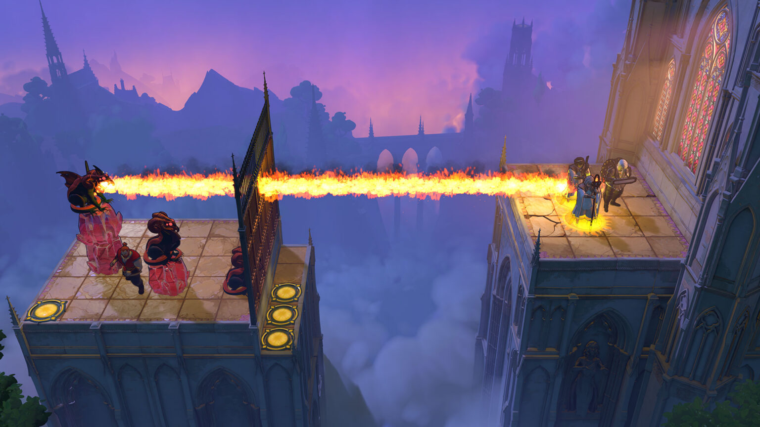 Order of the Sinking Star's four worlds branch out from a central Overworld hub | Image: Thekla