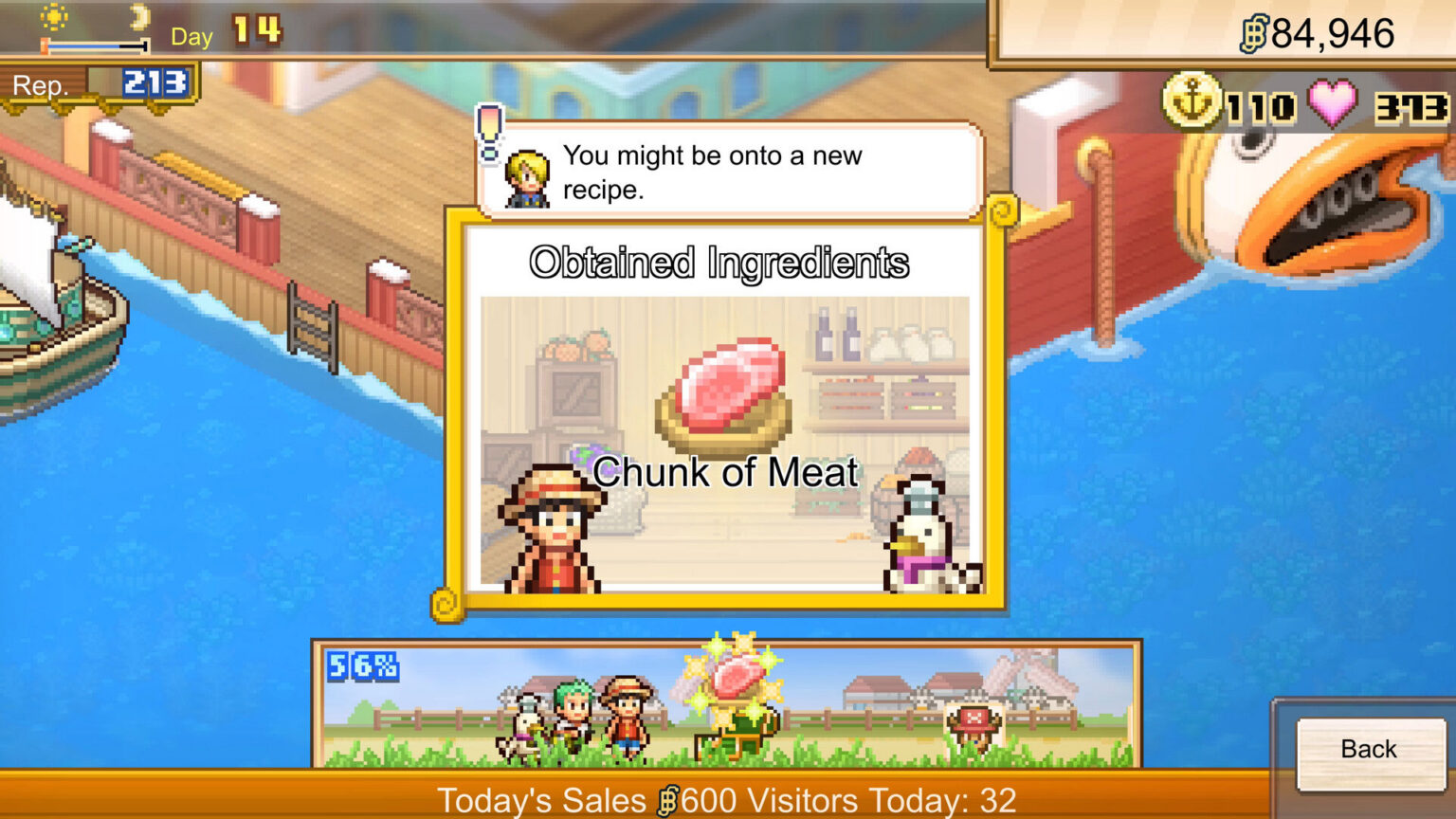 ONE PIECE: Grand Gourmet | Image: Kairosoft