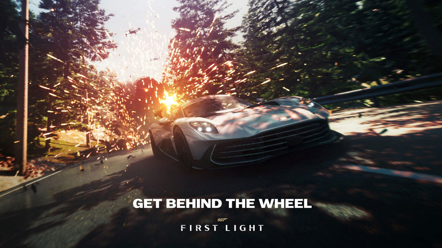 Bond takes the armed Aston Martin Valhalla through Slovakia in TacSim | Image: IO Interactive