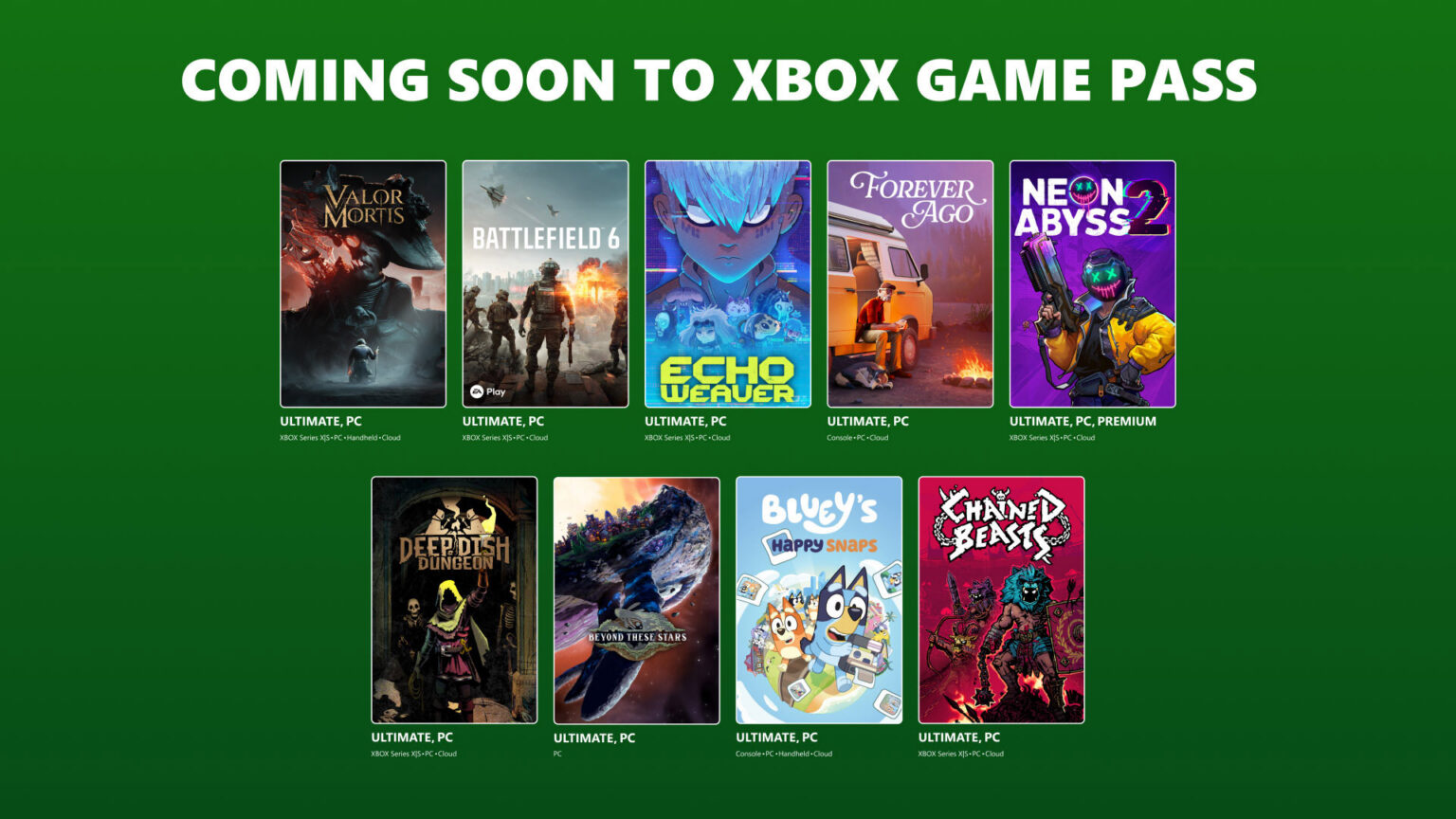Valor Mortis leads seven day one additions in early October | Image: XBOX