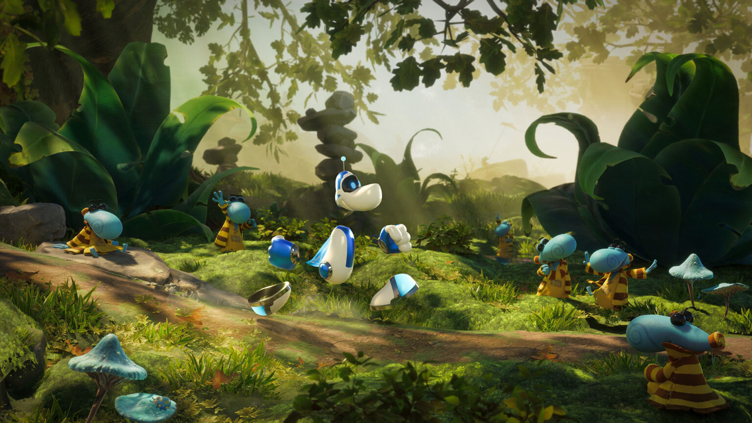 Rayman’s Astro Bot costume is exclusive to the PlayStation 5 version | Image: Ubisoft